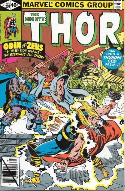 Thor 291 VG; carte de benzi desenate Marvel / ediție directă Odin Zeus