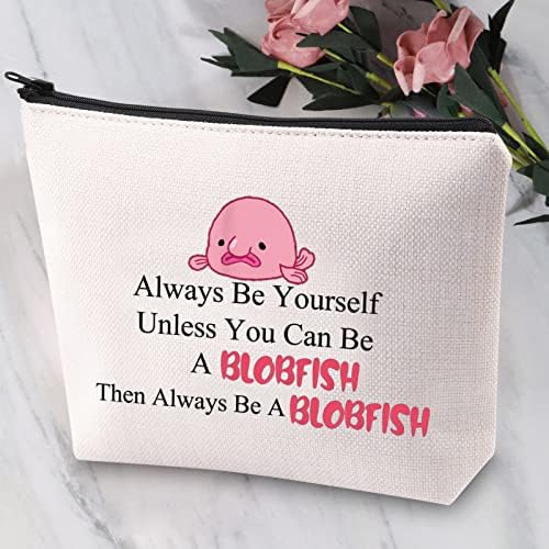 Jytapp Blobfish cadouri iubitorii de animale machiaj Bag fii mereu tu însuți, cu excepția cazului în care poți fi o geantă