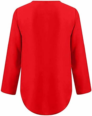 lcepcy femei vara Plus Dimensiune tricou fermoar V-Neck Maneca lunga tunica Topuri simplu Vrac Bluze 2023 moda haine