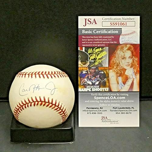 Cal Ripken Jr Hof a semnat oficial AL Baseball cu JSA COA - baseball -uri autografate