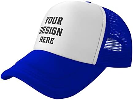 Pălărie Personalizată Designul Tău Aici, Pălărie Personalizată Proiectează-Ți Propria Pălărie Clasică Pentru Bărbați Pentru Femei, Albastră
