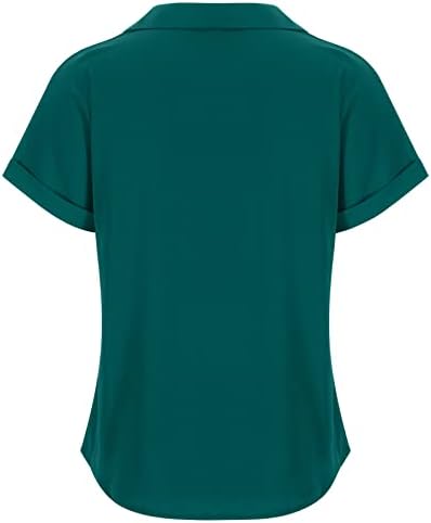 Bluze JLFNYA pentru moda pentru femei 2023, cămașă cu gât O pentru femei Tricou Cu mânecă scurtă