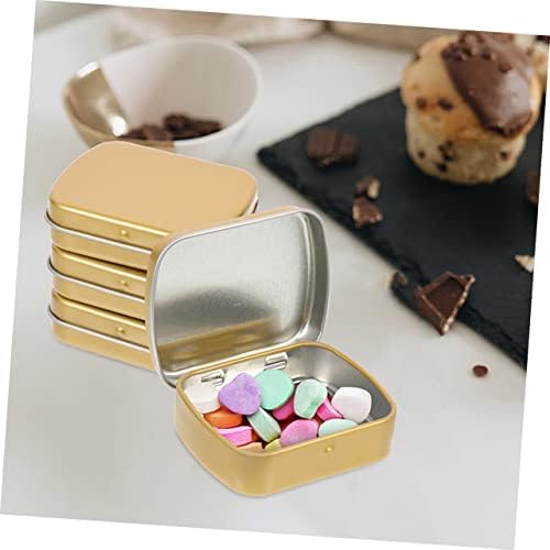 BESPORTBLE 15buc Mini cutie de tablă cutie de depozitare din metal borcane de bomboane cu capace Mini containere Party Favor