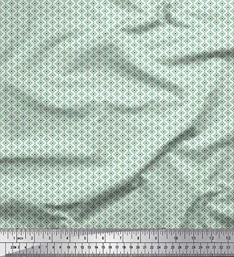 Soimoi bumbac Jersey Fabric Dot & amp; florale mici imprimare Fabric de curte 58 Inch Wide