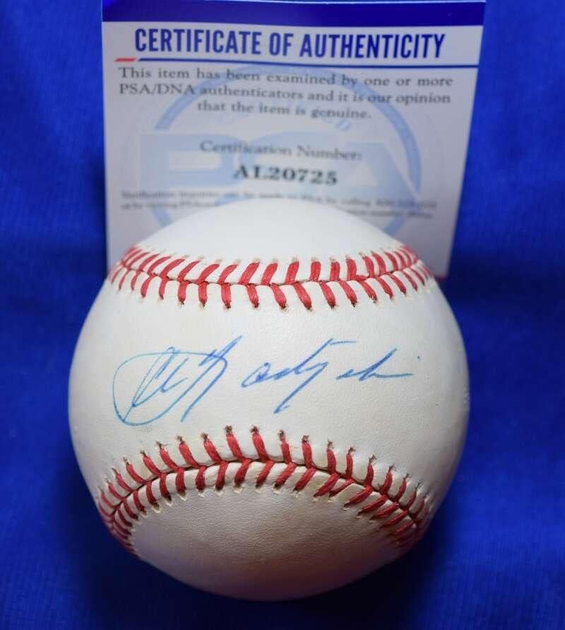 Carl Yastrzemski PSA ADN COA Autograph American League OAL Baseball 3 - Baseballs autografate