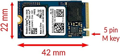 OYDISEN WDc 256gb M. 2 PCI-E NVME intern SN530 unitate SSD 42mm 2242 factor de formă cheie M, pachet OEM