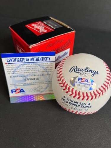 Dave Roberts Los Angeles Dodgers a semnat baseball PSA 9A15315 - Baseballs autografate