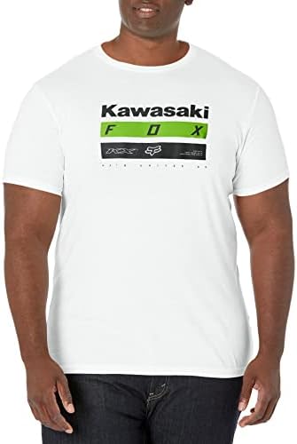Fox Racing pentru bărbați Kawasaki Tricou premium cu mânecă scurtă pentru bărbați