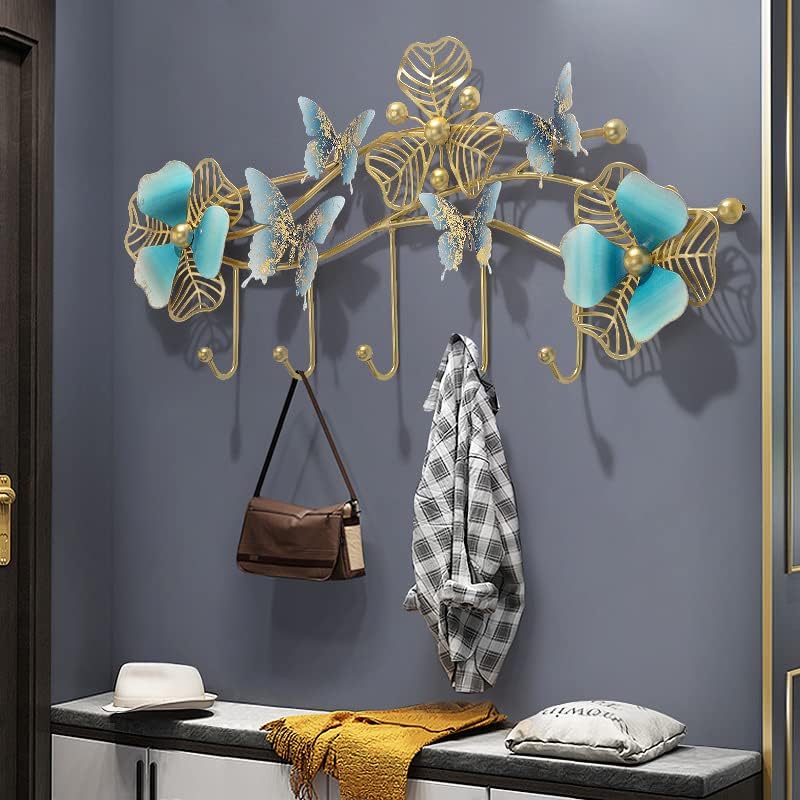 CHNLML Fashion Decorative Ușă din spate perete Palton de perete Cârlig ușor de lux creativ fluture raft metal din fier forjat