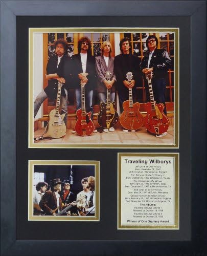 Legendele nu mor niciodată „Călătorind colaj foto Wilburys încadrat, 11 x 14-inch,
