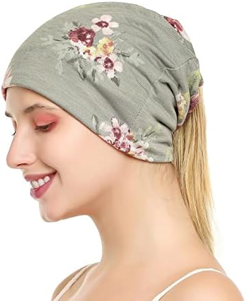 Honenna imprimat turban cu bandă chimiotei chimio șapcă moale beanie beanie