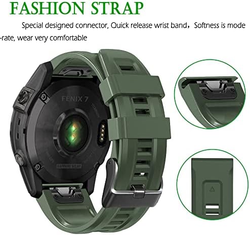 SAWIDEE 26 22mm silicon cu versiune rapidă cu bandă de ceas pentru Garmin Fenix ​​7x 6x 5x 3HR Watch Easyfit curea cu bandă