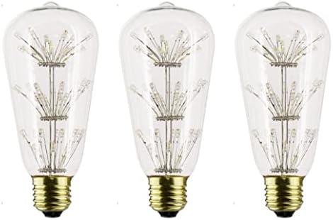 Becuri în stil Gypsophila ST64 lampă cu Filament LED 2W bec LED 3D artificii bec înstelat E26 bec Edison 2700K alb cald lampă