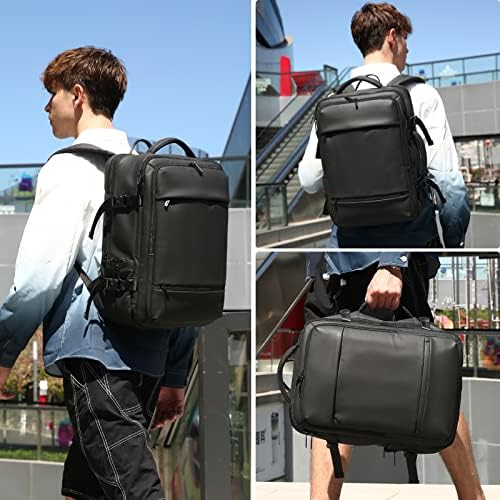 Fenruien 8,3 inch Crossbody Sling Bag Pack Anti-furt și 40L rucsac de călătorie extensibil
