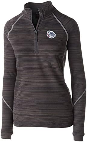 NCAA Gonzaga Bulldogs femei Deviate pulover jacheta, mare, Carbon