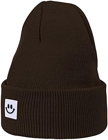 American tendințe Beanie pălărie pentru bărbați Femei Smiley fata Beanies tricot moale drăguț craniu Beanie Pălării