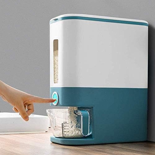 dispenser de cereale automat din plastic Dispenser de cereale cutie de depozitare ceașcă de măsurare bucătărie rezervor alimentar