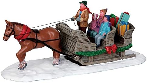 Lemax Table Accent Village Collection Sleigh Ride Figurină de vacanță