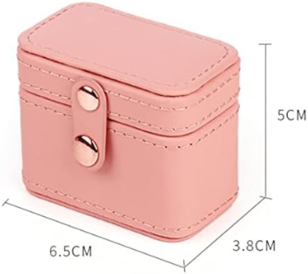 Cutie de bijuterii Exquisite Mini Ring Box Cercei Ornament de depozitare Cutie de Depozitare Portabilă Portabilă a Evidenței Femei