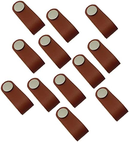Yunsi Creative mânere 12buc Cabinet mânere Handmade piele Dresser sertar butoane trage USA mâner bucătărie piele mâner trage