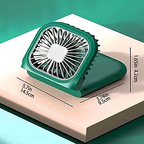 NSDRBX Mini Fan, poate fi ținut pe gât și ținut în mână și pe Desktop reglabil trei niveluri de energie eoliană cu un design