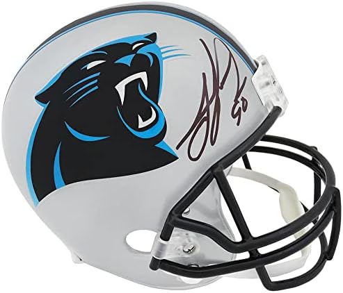Julius Peppers semnat Carolina Panthers Riddell full Size Replica casca-autografe NFL Căști