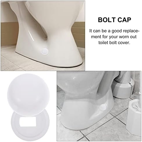 Șuruburi pentru scaun de toaletă capac cu șurub: 4 perechi de toalete capace pentru șuruburi capace pentru podea pentru toaletă