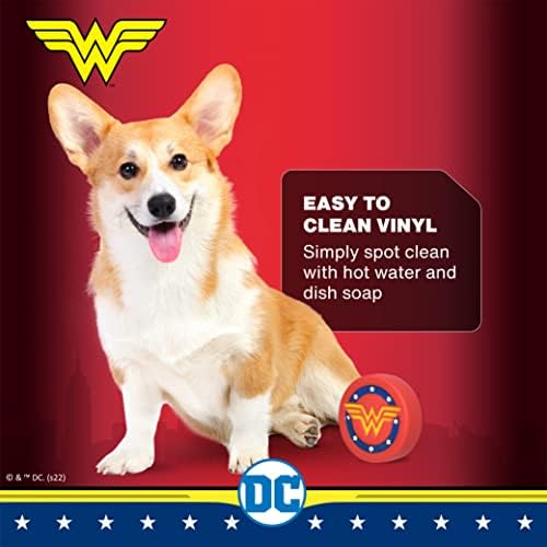 DC Comics Wonder Woman Dog Costum Medium | Cel mai bun costum de Halloween DC Wonder Woman pentru câini medii | Costum oficial de câine Wonder Woman pentru animale de companie Halloween, Costum de Halloween pentru câini