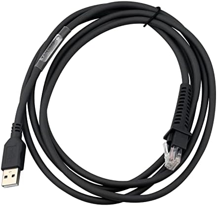 Vottan QD2110 QM2110 Scanner de coduri de bare USB A TO RJ45 Cablu, 2 metri Cablu USB pentru DataLogic GD/GM/QD Scaner de cod