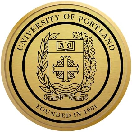 Universitatea din Portland - Licențiat oficial - Cadru de diplomă de medalion de aur - dimensiunea documentului 11 x 8,5