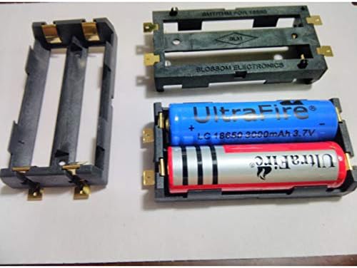 E-restante 2pcs 2 x 18650 seria Baterii titularul 2 Slot 3.7 V SMD SMT Baterii caz cutie de depozitare cu ace de bronz