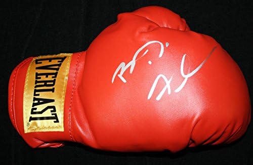BJ Flores a semnat mănuși de box, WBO, WBC, campioni de box Premier, NBC, CoA-mănuși de box autografate