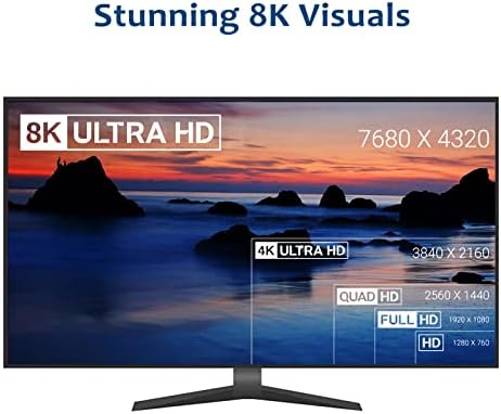 KKF USB C până la HDMI 8K60Hz Adaptor HDR, 8K@60Hz sau Dual 4K sau 4K@120Hz Mod Alt Ieșire video, tip C Thunderbolt 3 compatibil