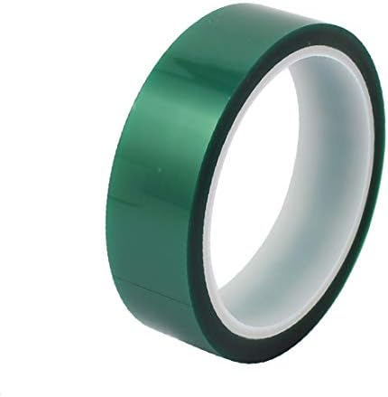 X-Dree 25mm x 33 metri Verde PET Banda adezivă Banda de temperatură ridicată la temperatură pentru lipirea PCB (Nastro Adesivo
