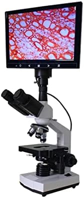 HUACHEN-LS Microscoape 400X 7 Inch HD monocular Microscop biologic microscop Digital Mite microscop de laborator pentru școala
