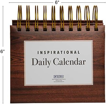 Calendar motivațional și inspirațional perpetuu zilnic de flip cu șevalet de sine