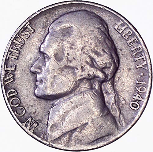 1940 Jefferson Nickel 5c Foarte bine