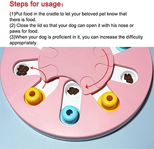 WZHSDKL PET pentru animale de companie Antrenament pentru câini Puzzle Educațional Jucării pentru câini anti mușcături lent