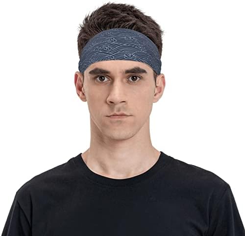 Unisex antrenament Mansete Tsunami Big Waves Japen cultura sport Multifunctional Sweatbands bărbați performance Headband