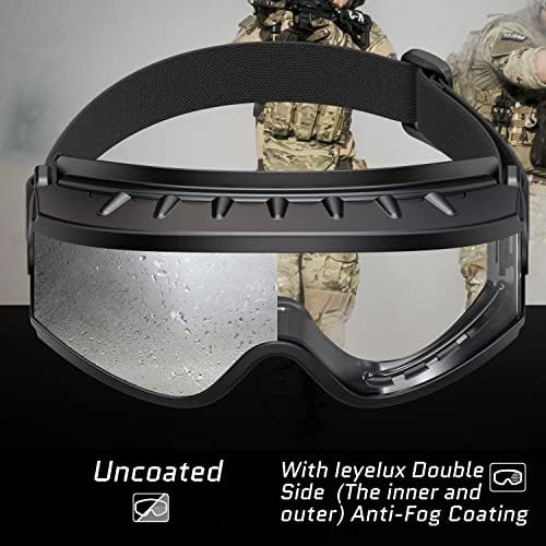 Ochelici Airsoft peste ochelari, anti -ceață Tactical Otg Ochels, Ieyeiux AG02 Siguranță balistică Sigilituri de ochelari
