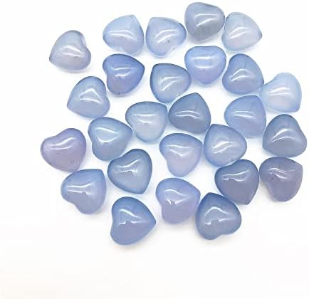 SEEWOODE AG216 1 buc natural Mini Albastru calcedonie inima în formă de Cristal Piatră prețioasă meditație Vindecare Chakra