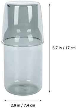 Cupa de sticlă Pretyzoom Culcă Cură de ceai 1 Setat de apă Setat de sticlă Setat Piese cu pahar cu geam de sticlă cu apă de