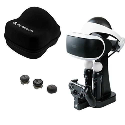 Stația de încărcare și afișare PowerA VR, carcase de stocare și capace analogice pentru kit de controler wireless - PlayStation