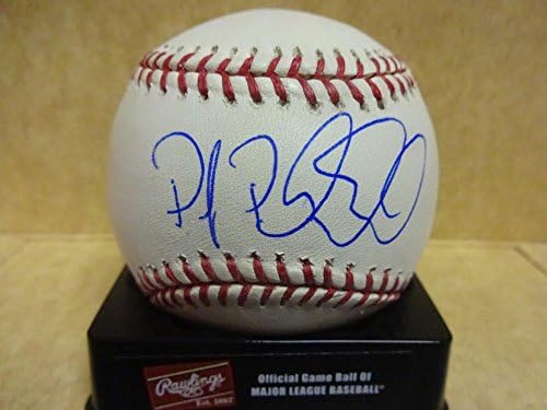 P.J. Phillies Anaheim Angels Liga minoră a semnat baseball -ul cu COA