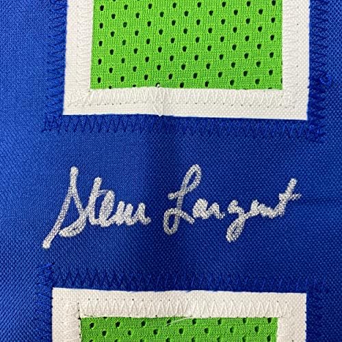Autograf/semnat Steve Largent Seattle Green Football Jersey PSA/ADN COA