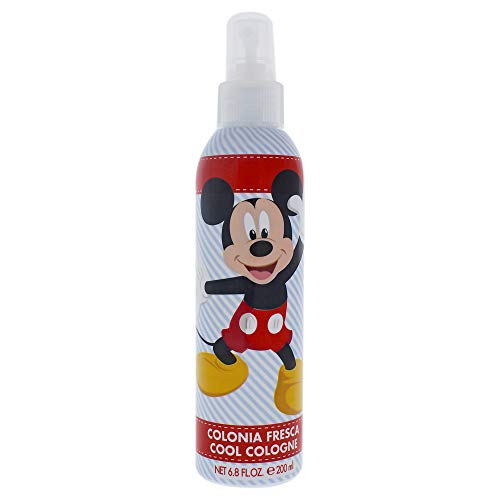 Disney Cool Cologne 200ml fabricat în Spania, roșu, alb, negru, Spray de corp Mickey Mouse pentru copii de la Air Val International,