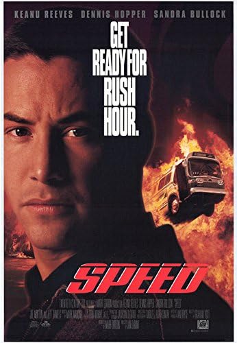 Speed ​​- 27 x40 Poster de film original One Foad 1994 Keanu Reeves Sandra Bullock