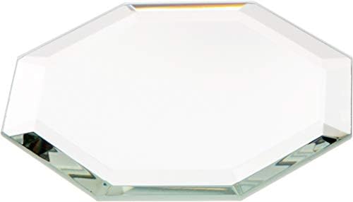 Plymor Octagon 3mm teșite oglindă de sticlă, 2.5 inch x 2.5 inch