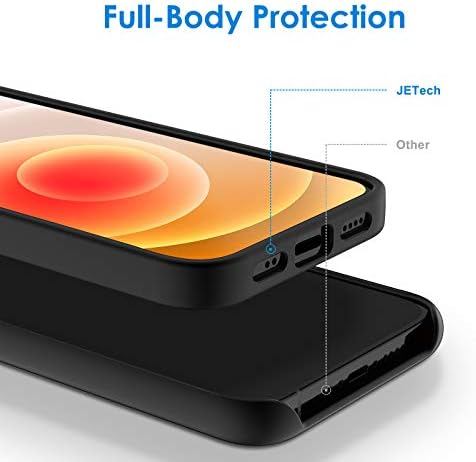 Carcasă din silicon JETech compatibilă cu iPhone 12 Mini 5.4-Inch, carcasă de protecție pentru întregul corp, cu atingere moale,