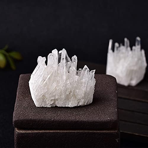 Ruitaiqin Shitu 1pc Cristal Natural Cluster cu Quart Curz Reiki White Stones Crystal Point Specimen Decorare pentru casă Cristale
